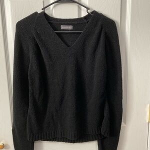 Banana Republic sweater. Black. Vneck. No size listed. Measurements in listing.
